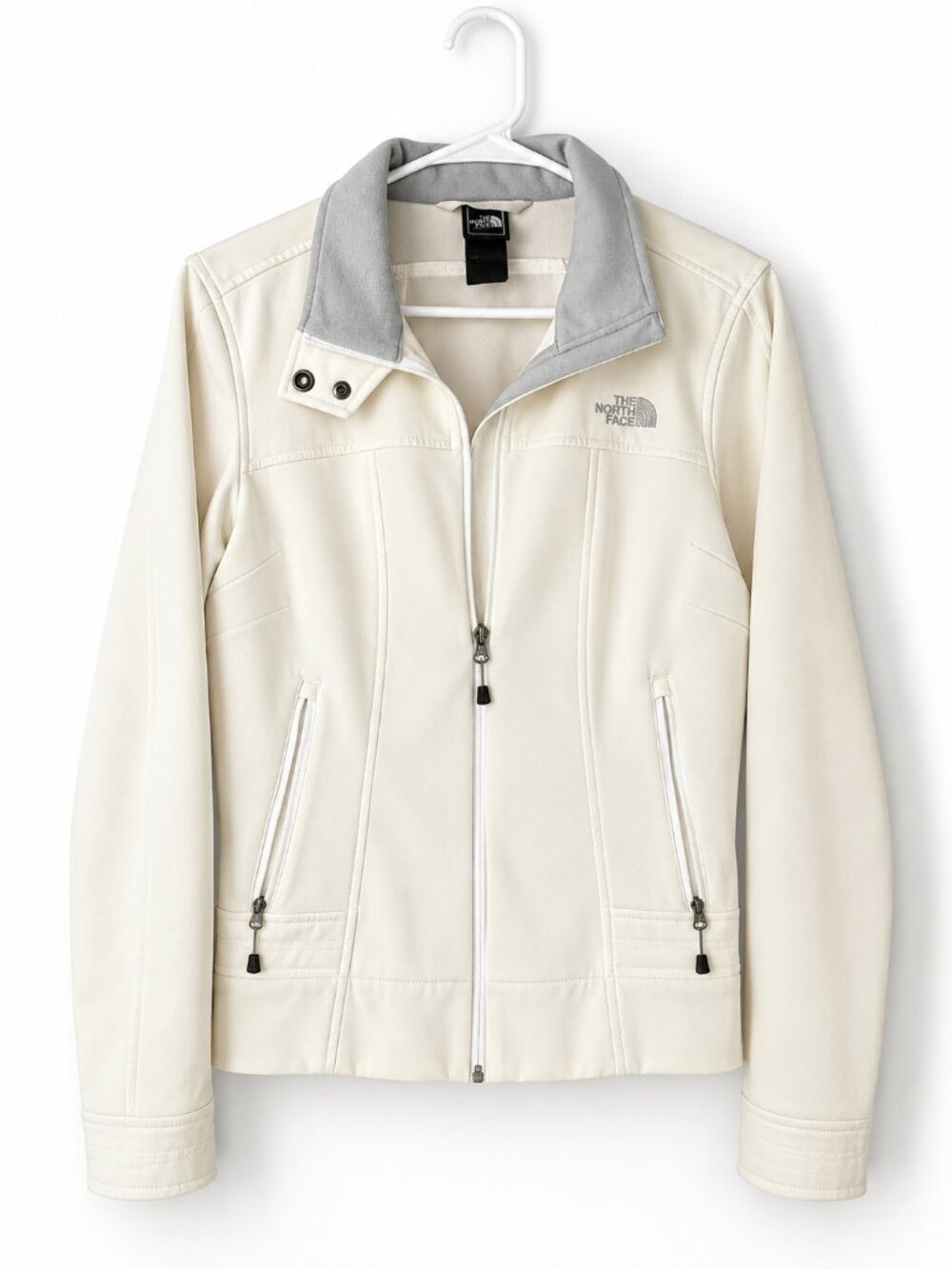 Share North Face Women's Jacket Medium White Full Zip Lightweight